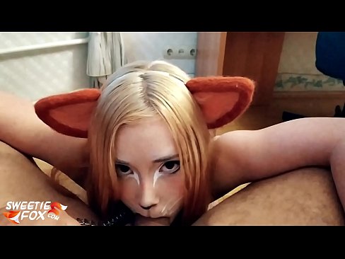 ❤️ Kitsune gbe dick ati pẹlu ni ẹnu rẹ ❤❌ Fidio furo ❌️❤